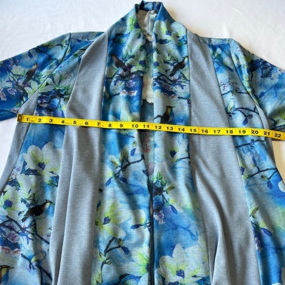 Soft Surroundings Tea Gardens open front birds and koi topper - Picture 7 of 11